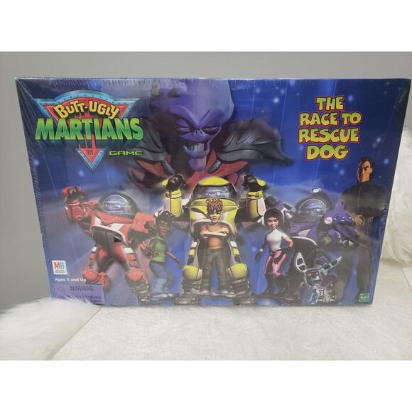 NEW Butt-Ugly Martians SEALED Milton Bradley Race to Rescue Dog boardgame boy tv - Picture 9 of 9